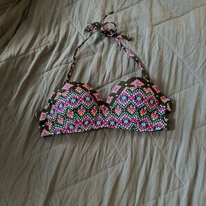 small colorful bikini top